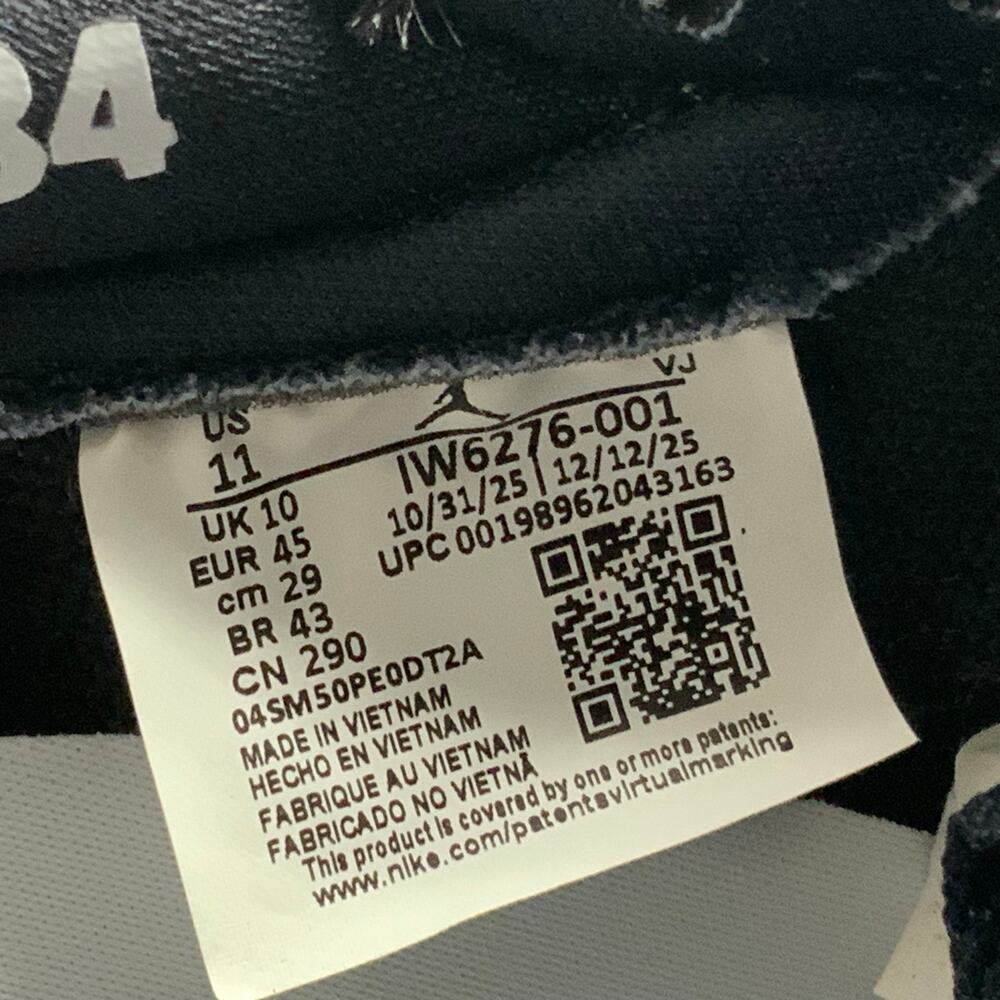 Air Jordan 1 Retro Low OG Banned 2026 IW6276 001 Size 11 Black Red Bred Low Top - Picture 8 of 9